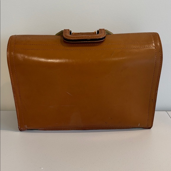 Vintage briefcase topgrain cowhide doctor’s bag Cooper Weeks made in Canada - Picture 3 of 17